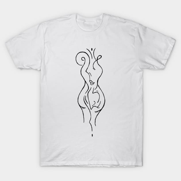 doodleflowFullFigure T-Shirt by ed100